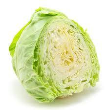 Green cabbage (half cut)